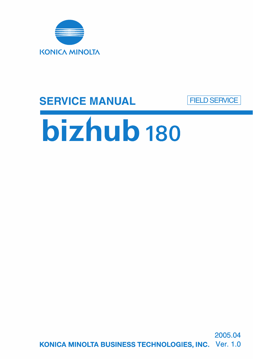 Konica-Minolta bizhub 180 FIELD-SERVICE Service Manual-1
